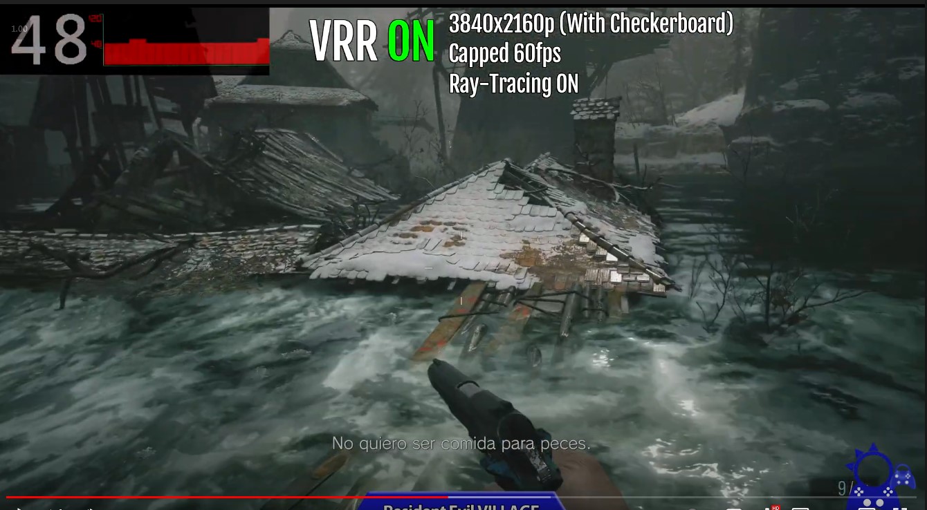 PS5 VRR ON OFF 프레임 비교 테스트 영상