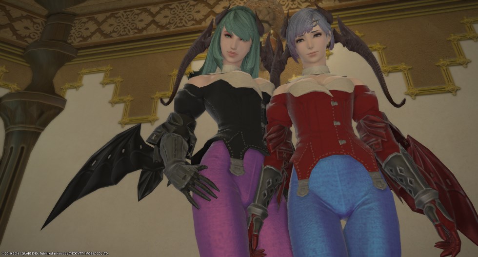 다크스토커즈 - 모리건.리리스 코스프레룩 트윈샷 [스압주의]_12.png