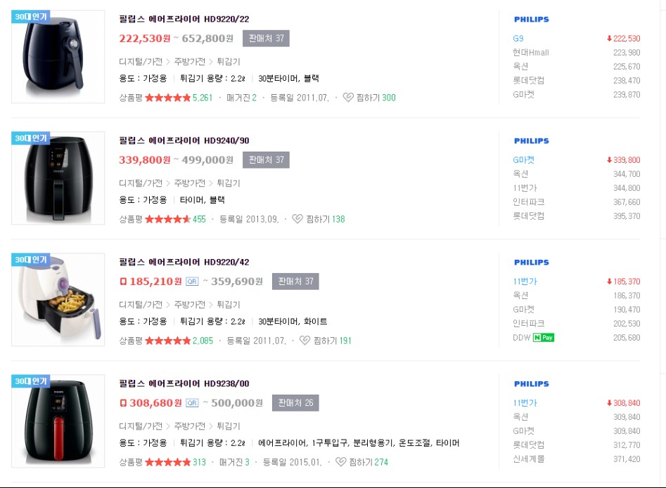 필립스가전 이미지