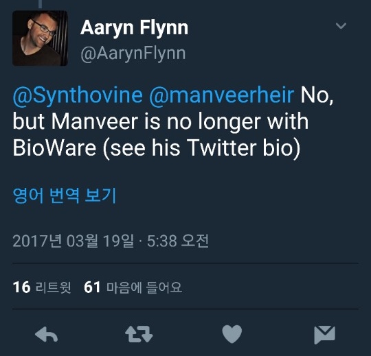 바이오웨어 GM, 논란중인 제작진의 퇴사 여부를 알리다_2.jpg