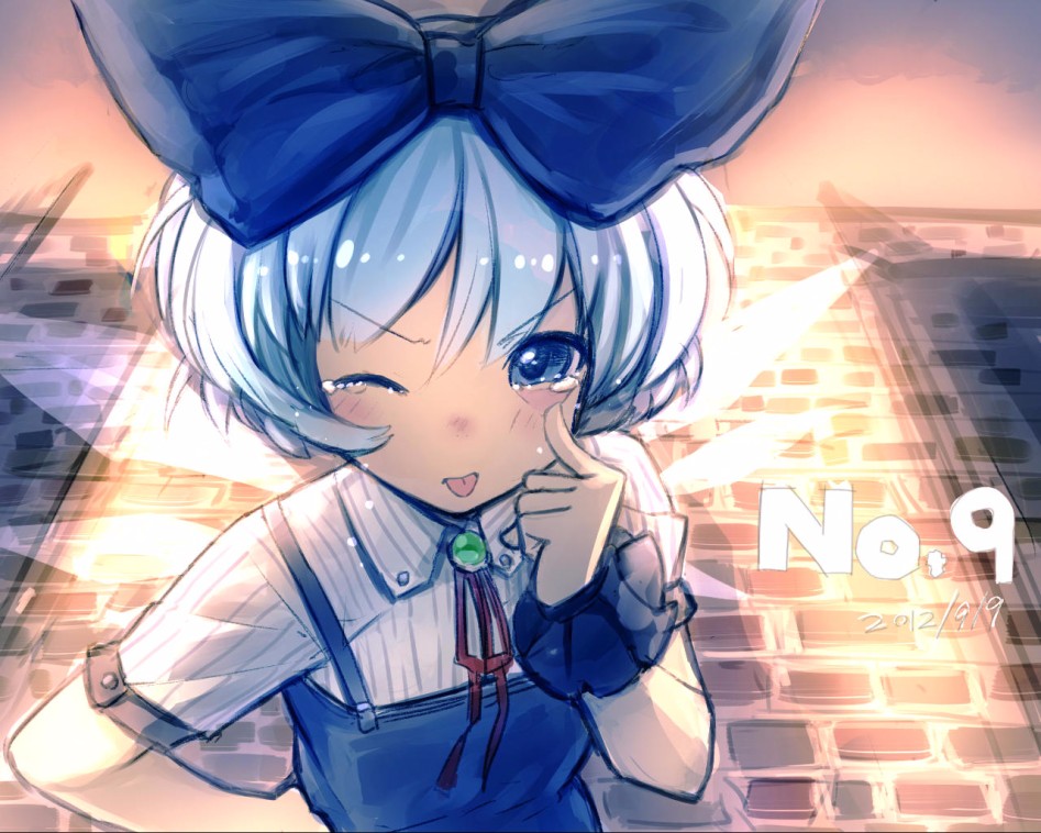 cirno (touhou) drawn by kurobuta gekkan - 03bde54ebcc9eb56dd8432449260985a.jpg