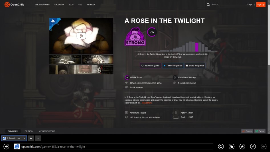 로제와 황혼의 고성 오픈크리틱등재_1.png