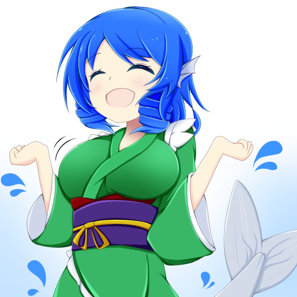 wakasagihime (touhou) drawn by shunki - 193f2fdebc9fa1a5e8916be214a42a23.png