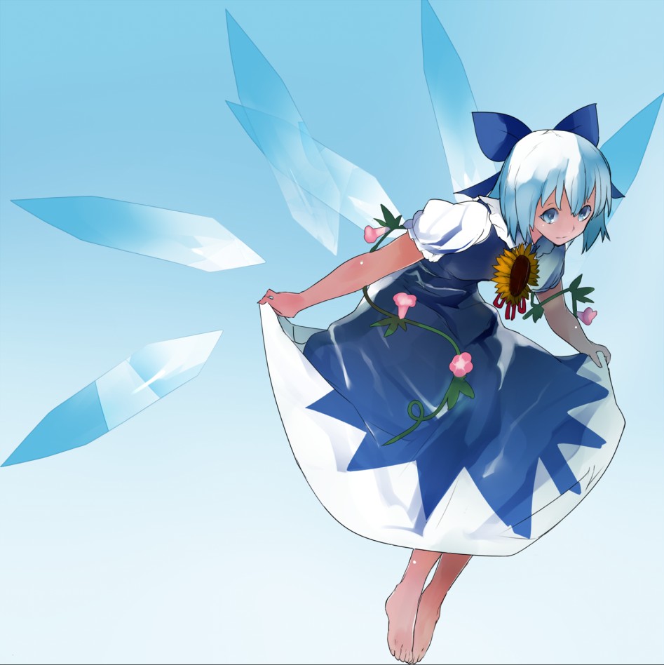 cirno and tanned cirno (touhou) drawn by ikurauni - b8a0a03079a9fdf10204e89ba740100d.png