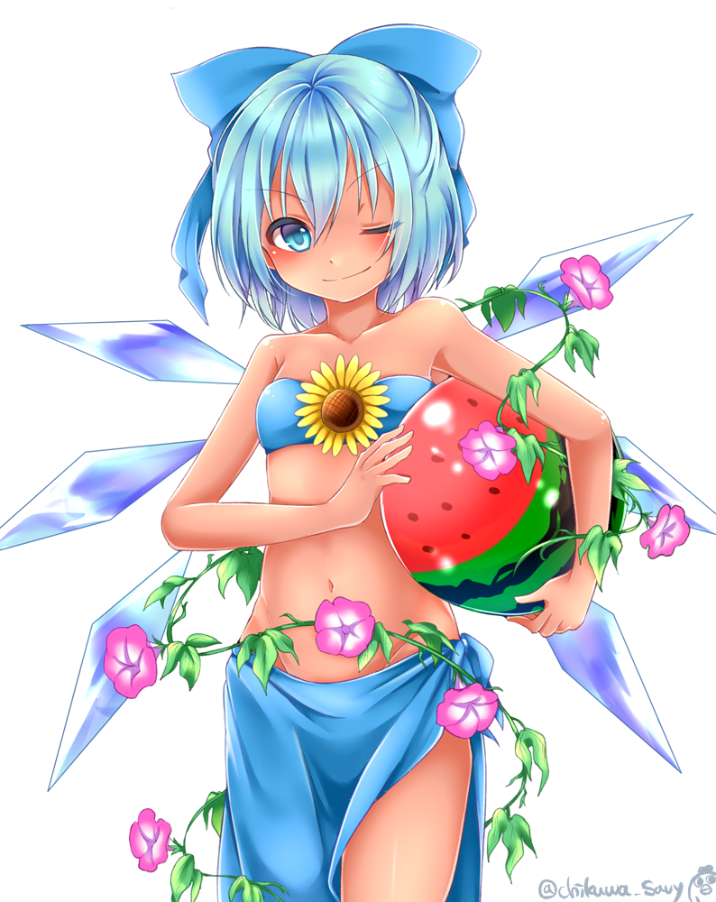 cirno and tanned cirno (hidden star in four seasons and touhou) drawn by chikuwa savi - 04b24db557e50b95b72f225b03a13e79.png