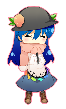 hinanawi tenshi (touhou) drawn by garigarigari - b28690b8af5e32e509a06b4a921fa562.png