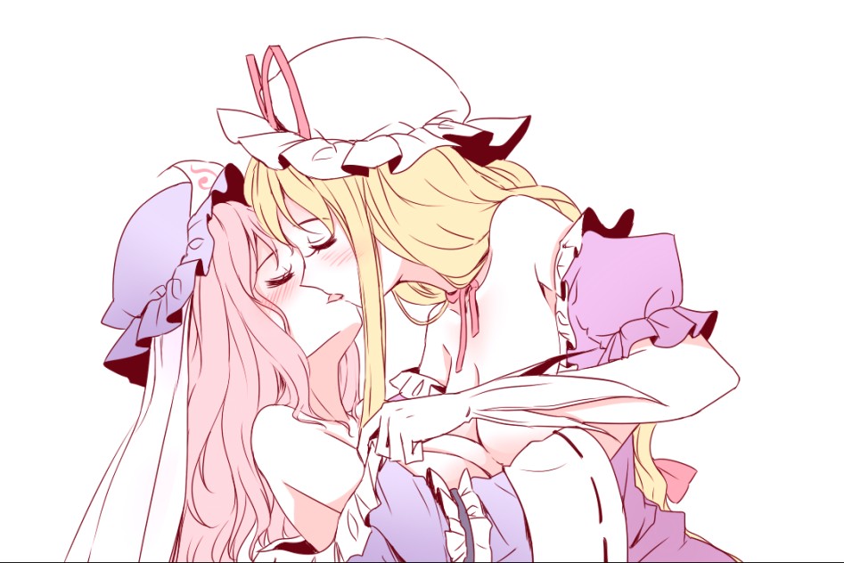 saigyouji yuyuko and yakumo yukari (touhou) drawn by minust - 916ad053df65fcd292bb2cdb994edf65.png