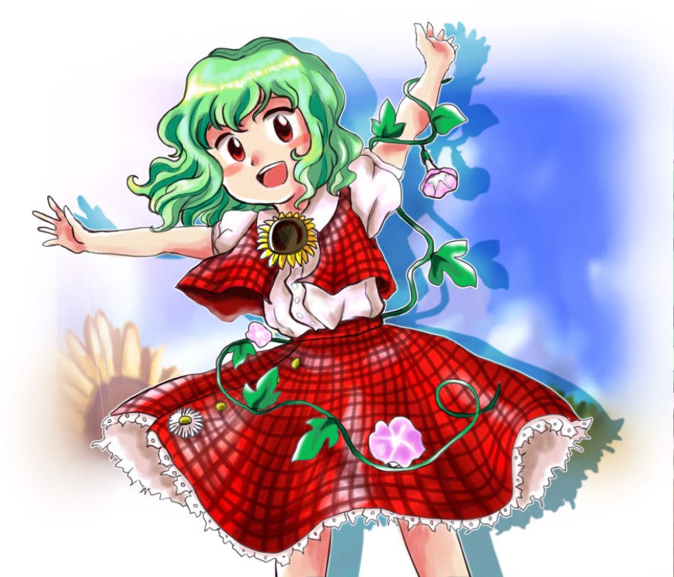 kazami yuuka and tanned cirno (hidden star in four seasons and touhou) - de703772fe29f9ddbe722277e19824a7.png