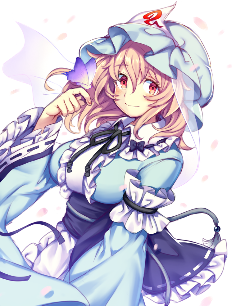 saigyouji yuyuko (touhou) drawn by iroyopon - 22cfd6df521983d3a28d4e70c666f622.png