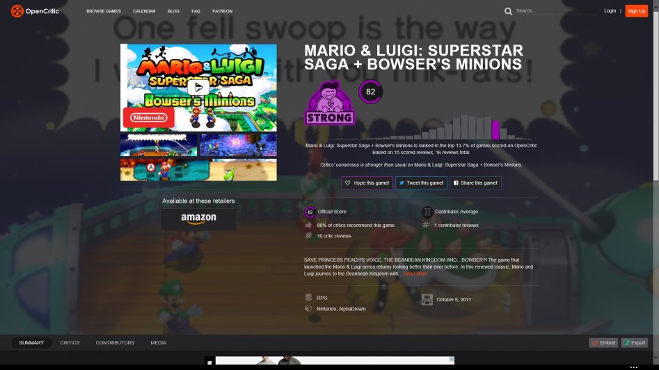 마리오 루이지 슈퍼스타 사가 Bowser's Minions 오픈크리틱등재_1.png