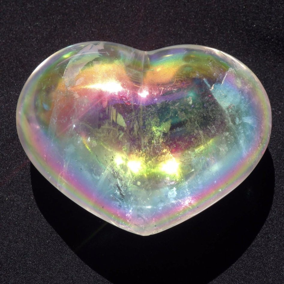 angel aura quartz heart