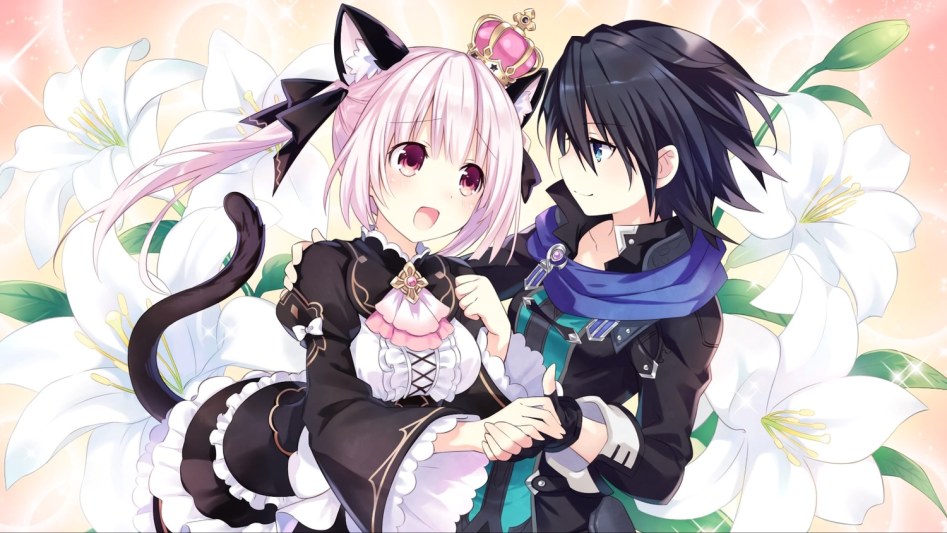 yande.re 423172 sample animal_ears choujigen_game_neptune dress game_cg kiria_(choujigen_game_neptune) kuronekohime_(choujigen_game_neptune) nekomimi tail tsunako yuri.jpg