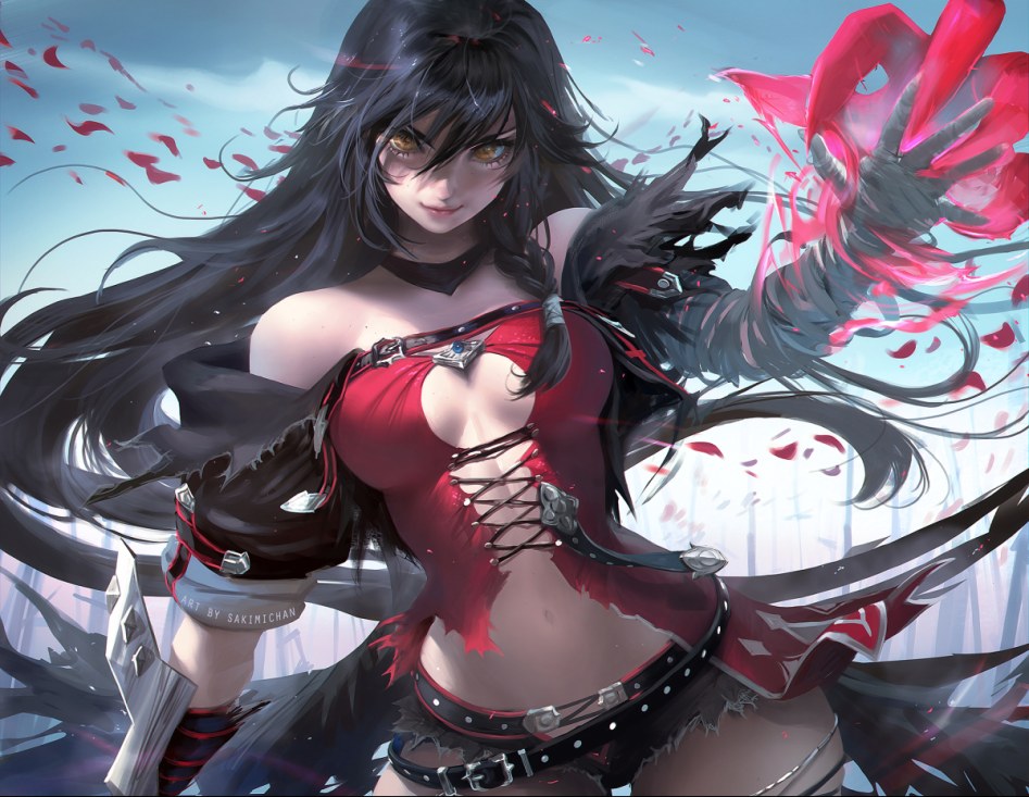 konachan-com-236168-bandage-black_hair-breasts-cleavage-long_hair-sakimichan-tales_of_berseria-velvet_crowe-watermark-yellow_eyes.jpg