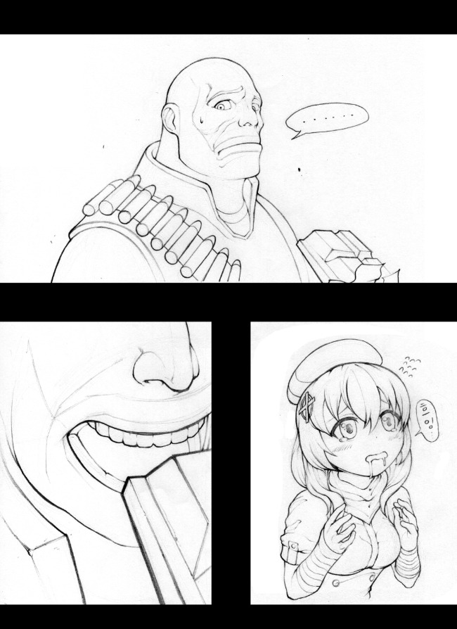 (소녀전선+팀포2)쪼꼬와 헤비 만와_3.jpg