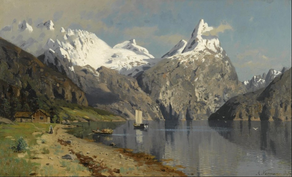 1875_Пейзаж фьорда (Fjord Landscape)_39 х 63_д.,м._Частное собрание.jpg