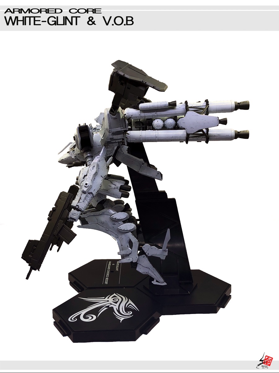 아머드코어 화이트 글린트(White Glint) V.O.B 도색 및 웨더링_4.jpeg