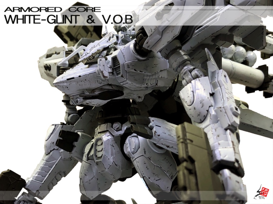 아머드코어 화이트 글린트(White Glint) V.O.B 도색 및 웨더링_12.jpeg