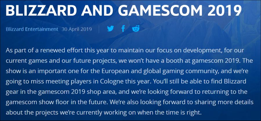 블리자드, 새로운 게임 개발 집중을 위해서 게임스컴 2019 미참가_2.png