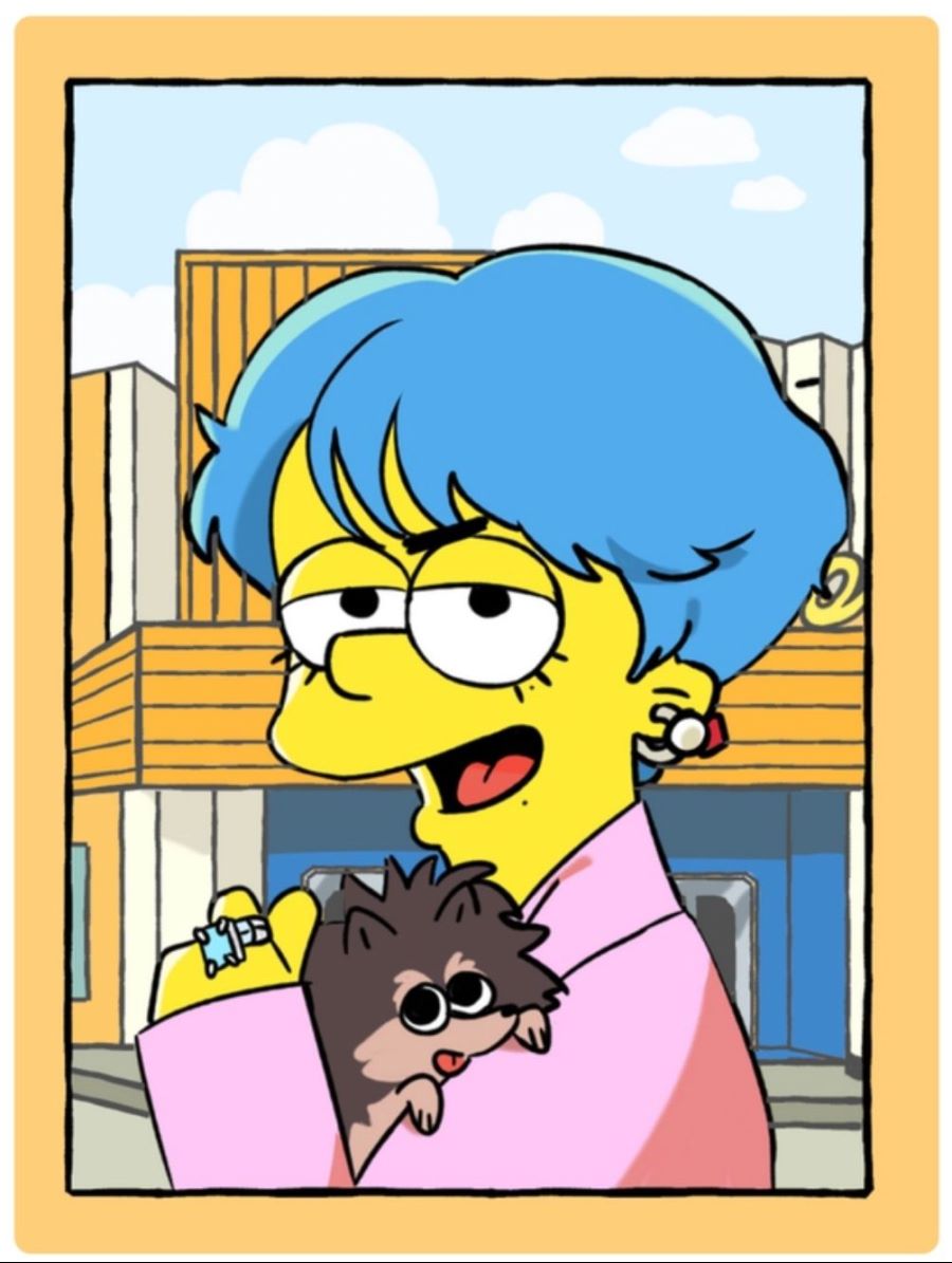 BTS 뷔 심슨그림체 요청에 그려진 작품들..._11.jpg