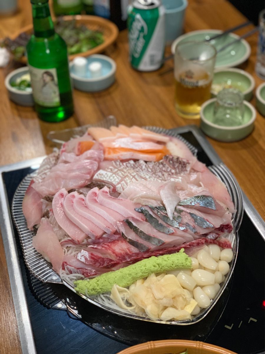 노량진에서 회 먹었습니다 서울 노량진 진주식당
