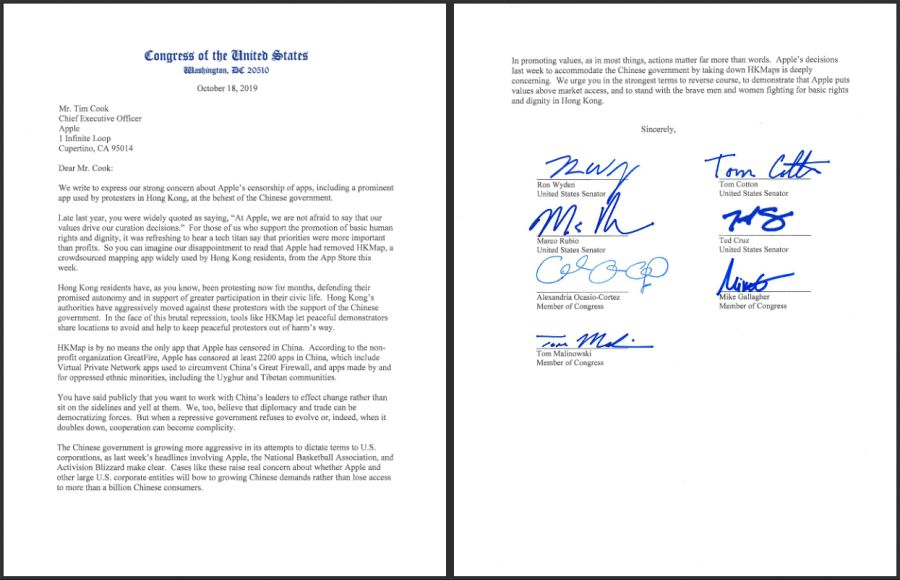 101819 Wyden Letter to Apple RE Hong Kong.png