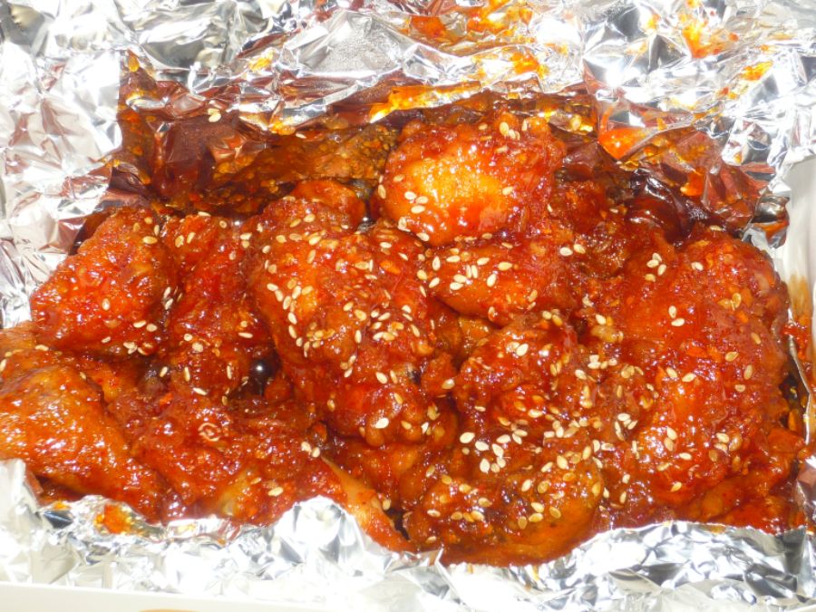 강치킨 양념치킨