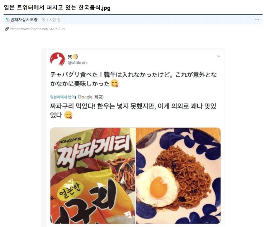 Screenshot_2020-01-21 일본 트위터에서 퍼지고 있는 한국음식 jpg - DogDrip Net 개드립.png
