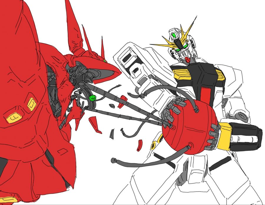 사자비 콕핏 뜯어내는 뉴건담_1.jpg