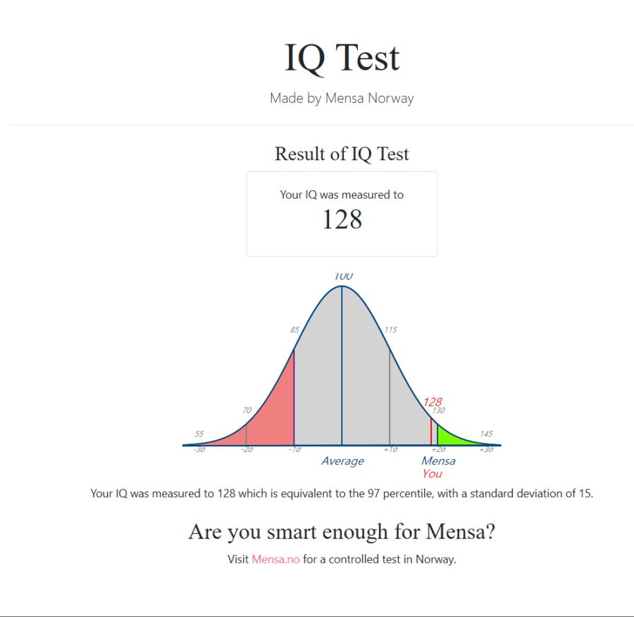무료로 비교적 정확한 아이큐 테스트하는 사이트 알려줌