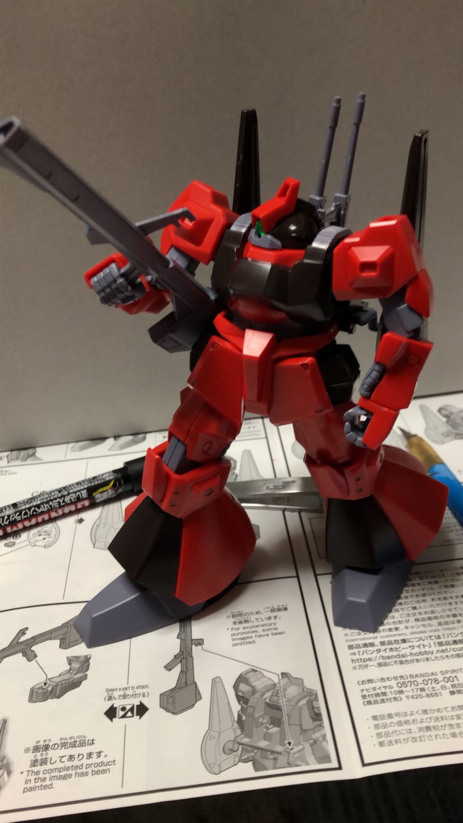 HGUC 1/144 릭 디아스 크와트로기 가조립 + 비교 사진_8.jpg