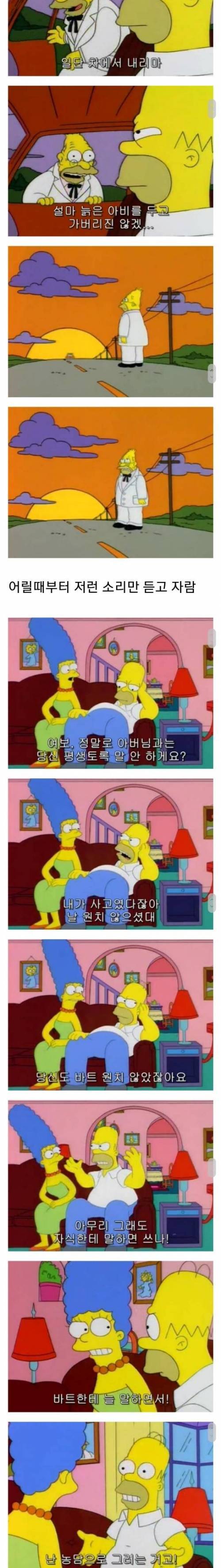 심슨) 호머가 아버지를 양로원에 두고 잘 찾아가지도 않는 이유_3.jpg