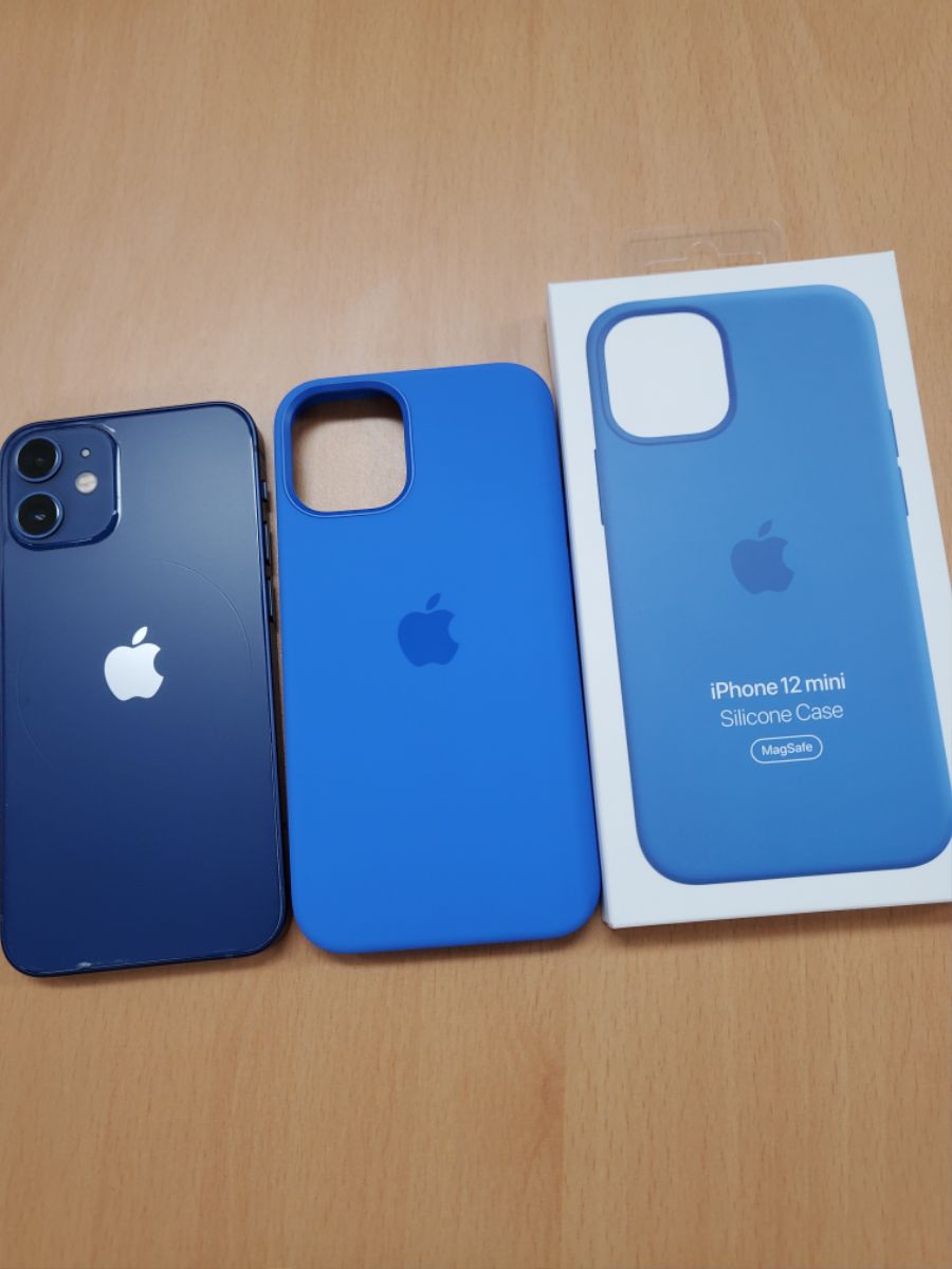 아이폰12 미니 블루 + 카프리 블루 실리콘 케이스_3.jpg