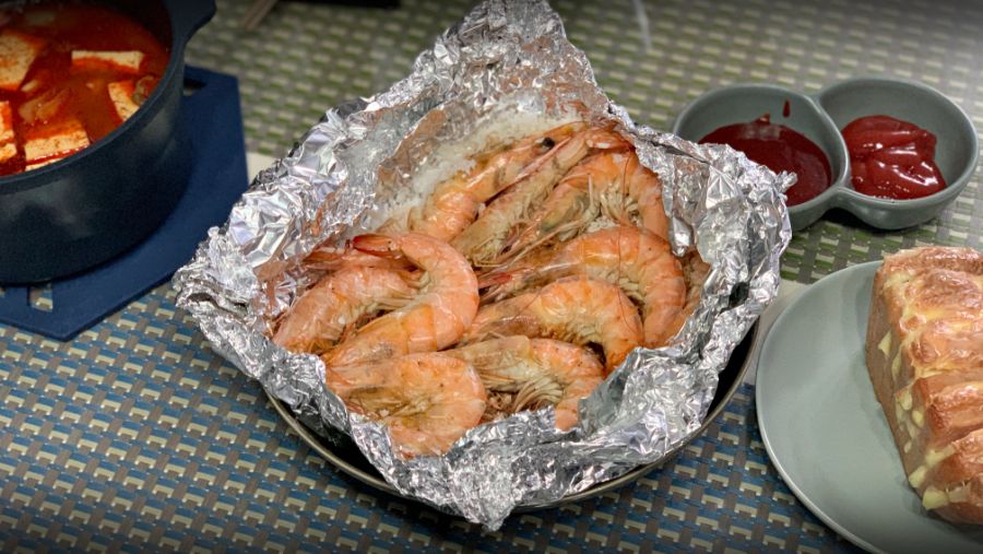 집에서 밥 해먹습니다 - 자작, 아코디언스팸/새우소금구이_3.jpg