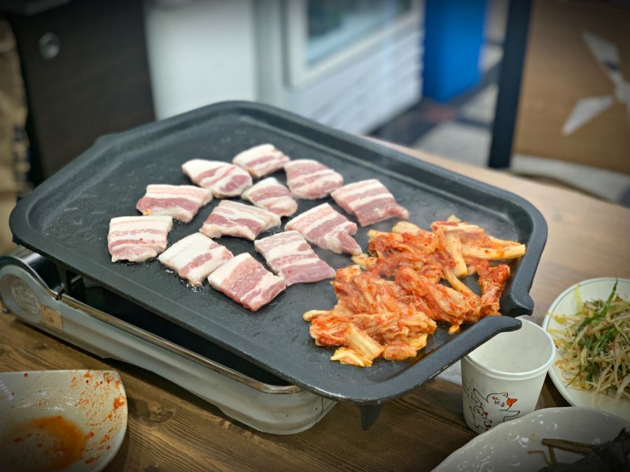 야탑에서 삼겹살 먹었습니다 분당 야탑 사거리집 양푼이김치찌개 삼겹살