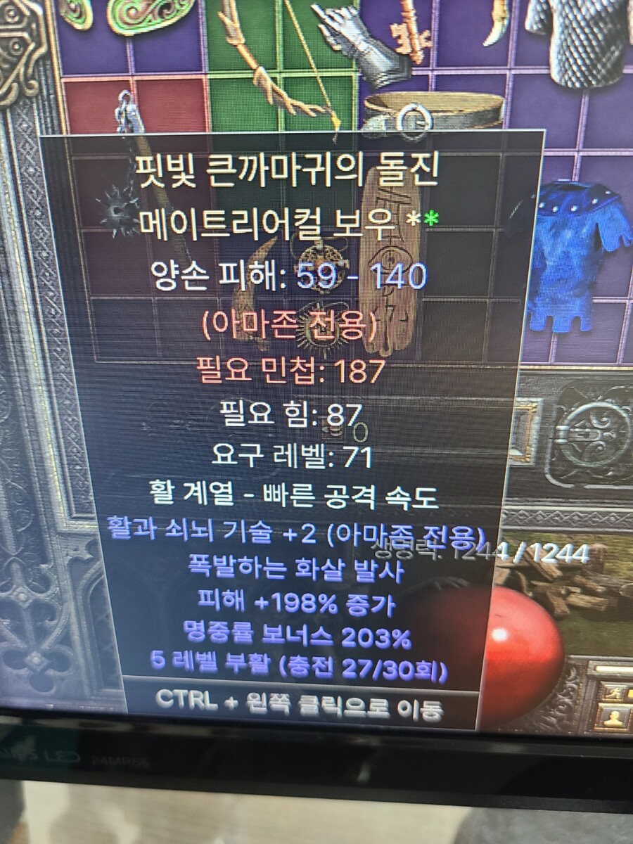아이템 감정 부탁드리겠습니다