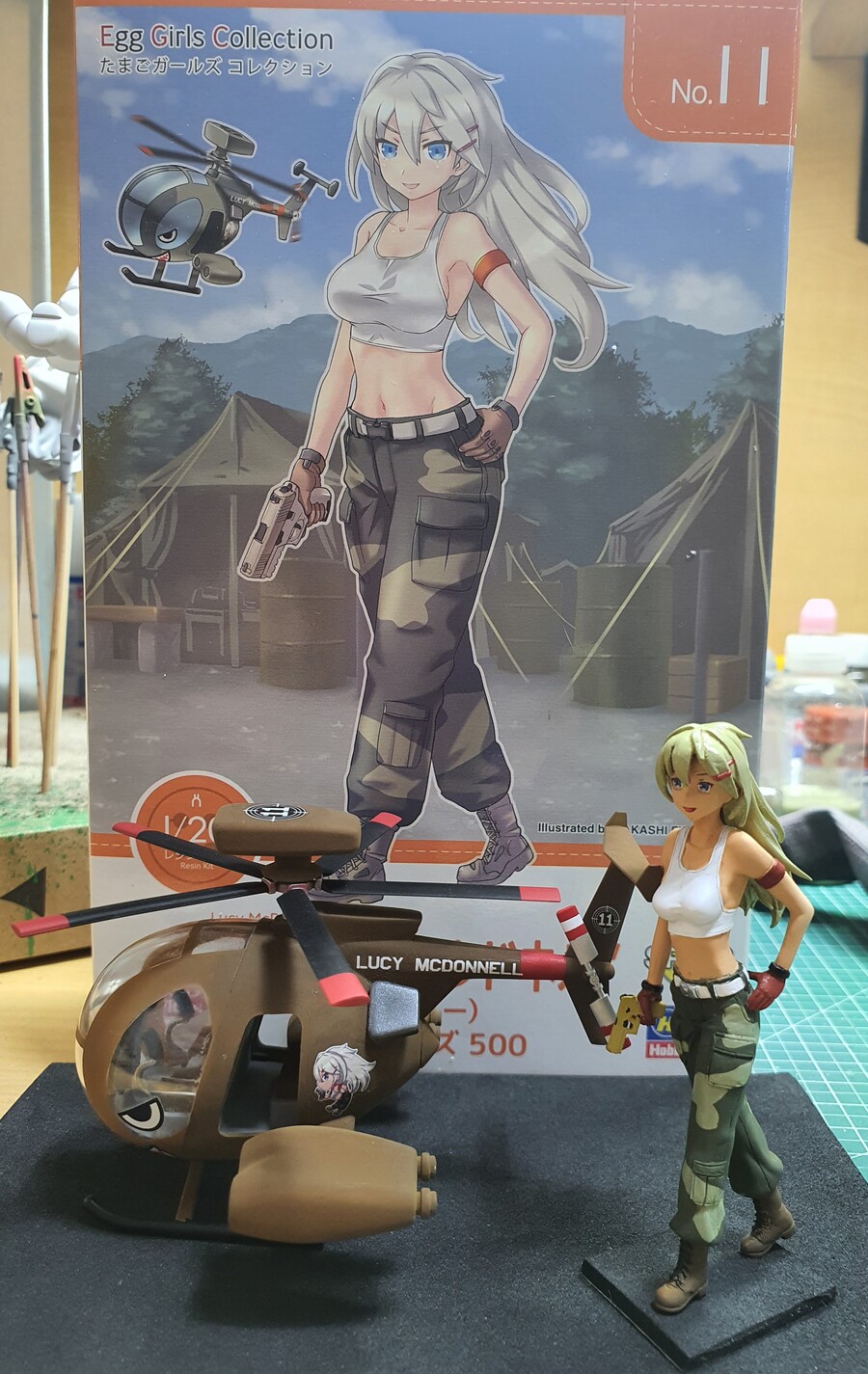 하세가와 에그걸 컬렉션 No.11 루시 맥도넬 및 휴즈 500(추가 완성)_5.jpg