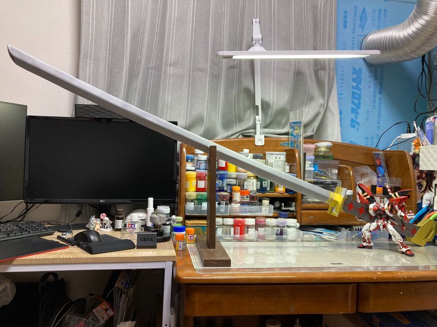 HIRM 1/100 레드 프레임 파워드 레드 + 150 가베라 사이즈 작례_1.jpg