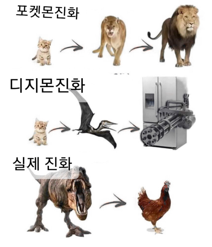 포켓몬 진화 VS 디지몬 진화 VS 실제 진화_1.png