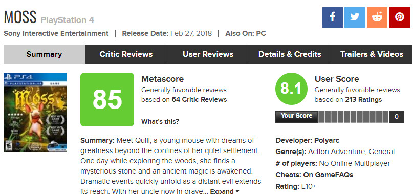 [메타크리틱] 모스2 ( MOSS: BOOK II)_3.png