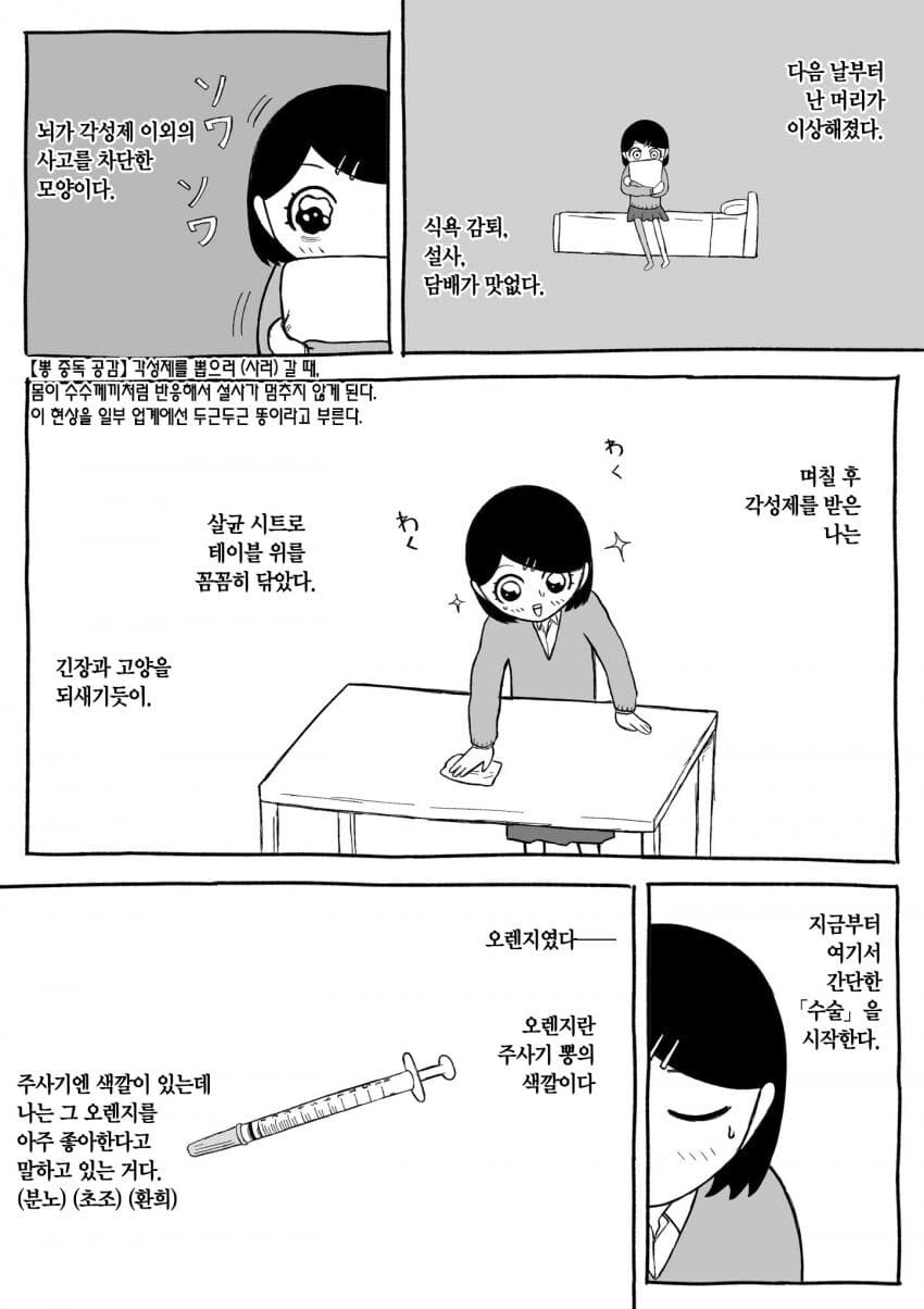 픽션) 각성제에 손을 대는 여성의 만화.JPG_2.jpg
