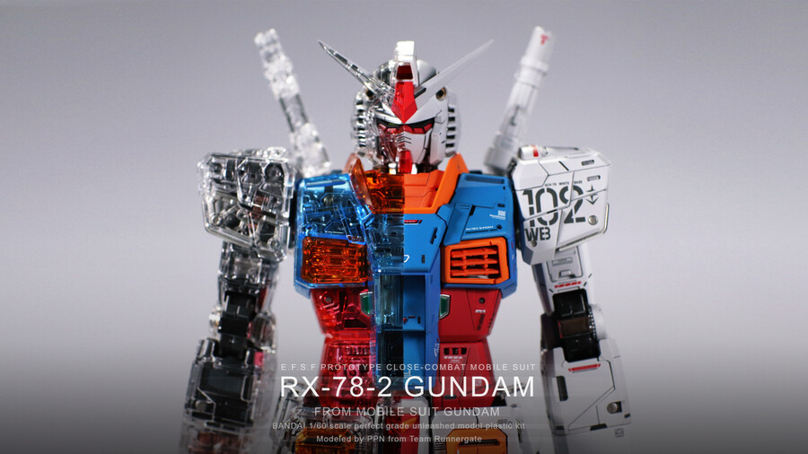 [PG] 건담 (언리쉬드)_ 하프클리어 도색_1.jpg