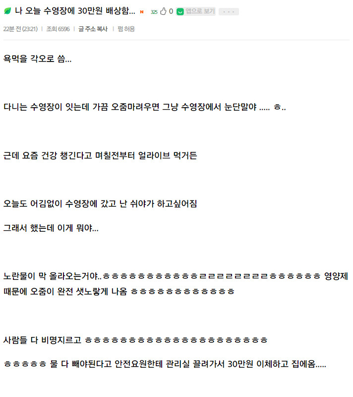수영장에 30만원 배상한 이유.._1.png
