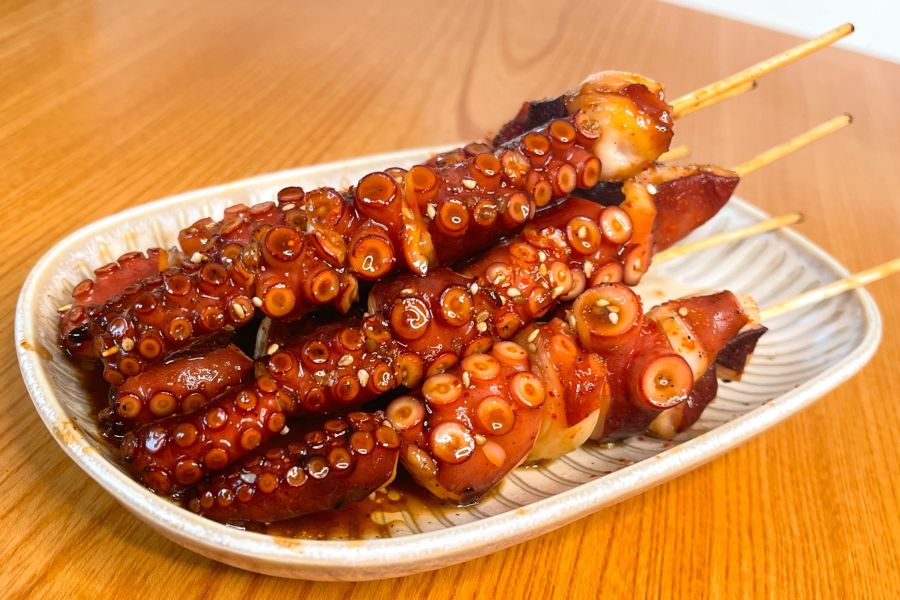 간장 문어 꼬치