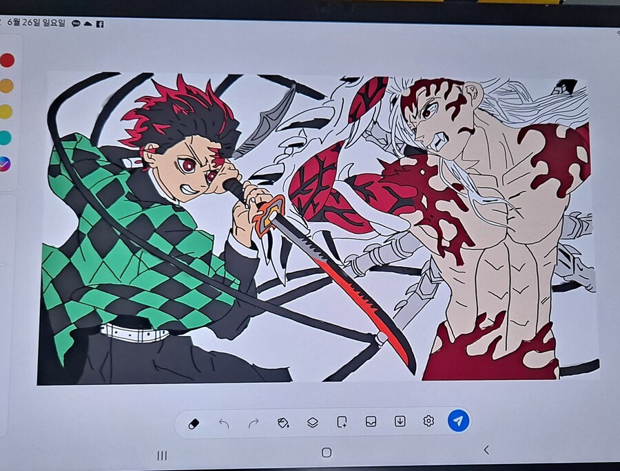 갤럭시탭s7 FE Wifi 구매후 그린 그림_2.jpg