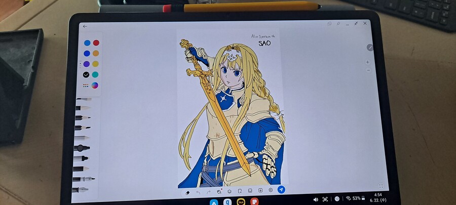 갤럭시탭s7 FE Wifi 구매후 그린 그림_5.jpg