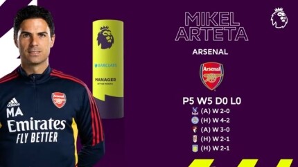 [공식발표] '승승승승승' 아스널 아르테타, 'EPL 8월의 감독' 선정_1.jpg