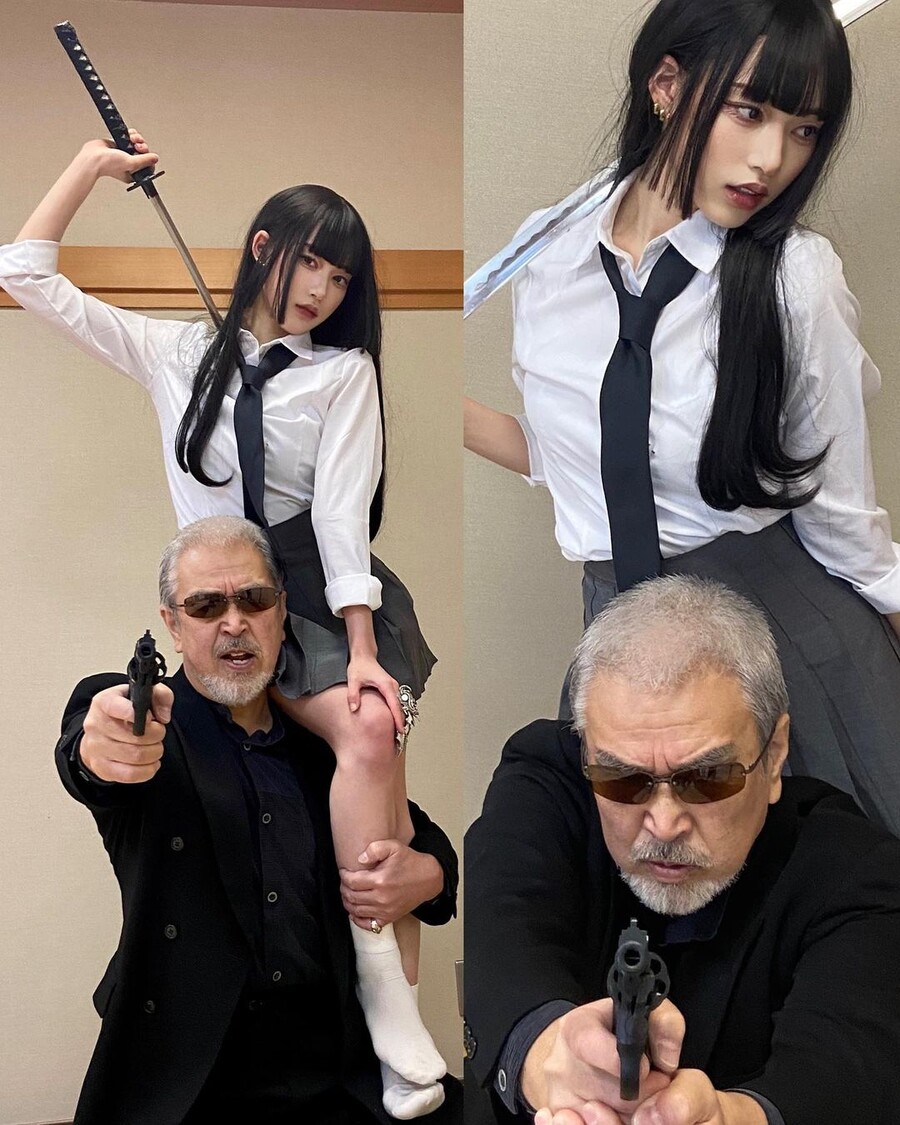 야쿠자 코스프레한 부녀지간.jpg_4.jpg