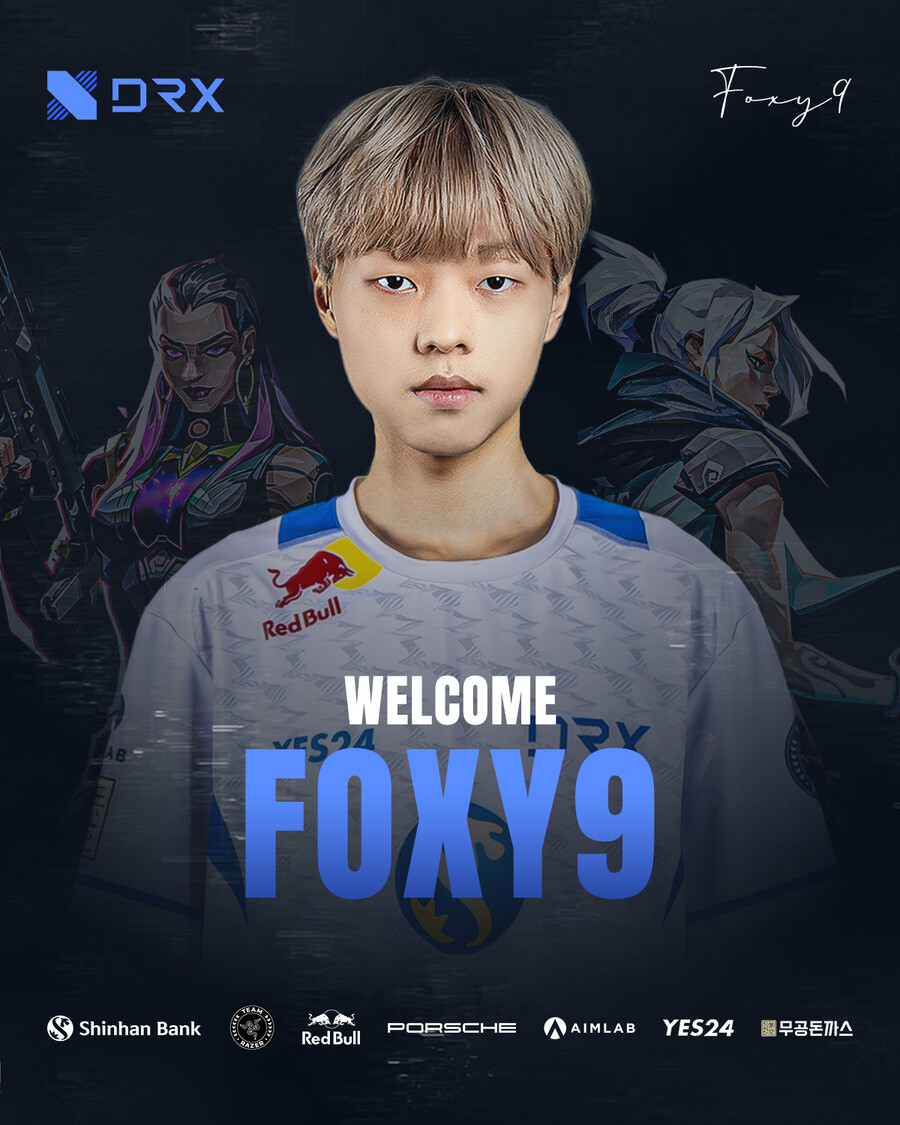 [발로란트] DRX, 신규멤버 Foxy9 영입_1.jpg