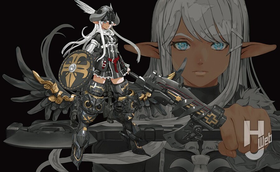 [맥스팩토리] GODZ ORDER 메구미 아스모데우스. 박스 일러스트와 일부 런너_1.jpg