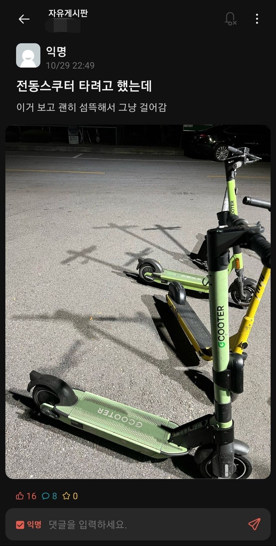 전동스쿠터 타려다 마음 바꾼 에타인_1.jpg